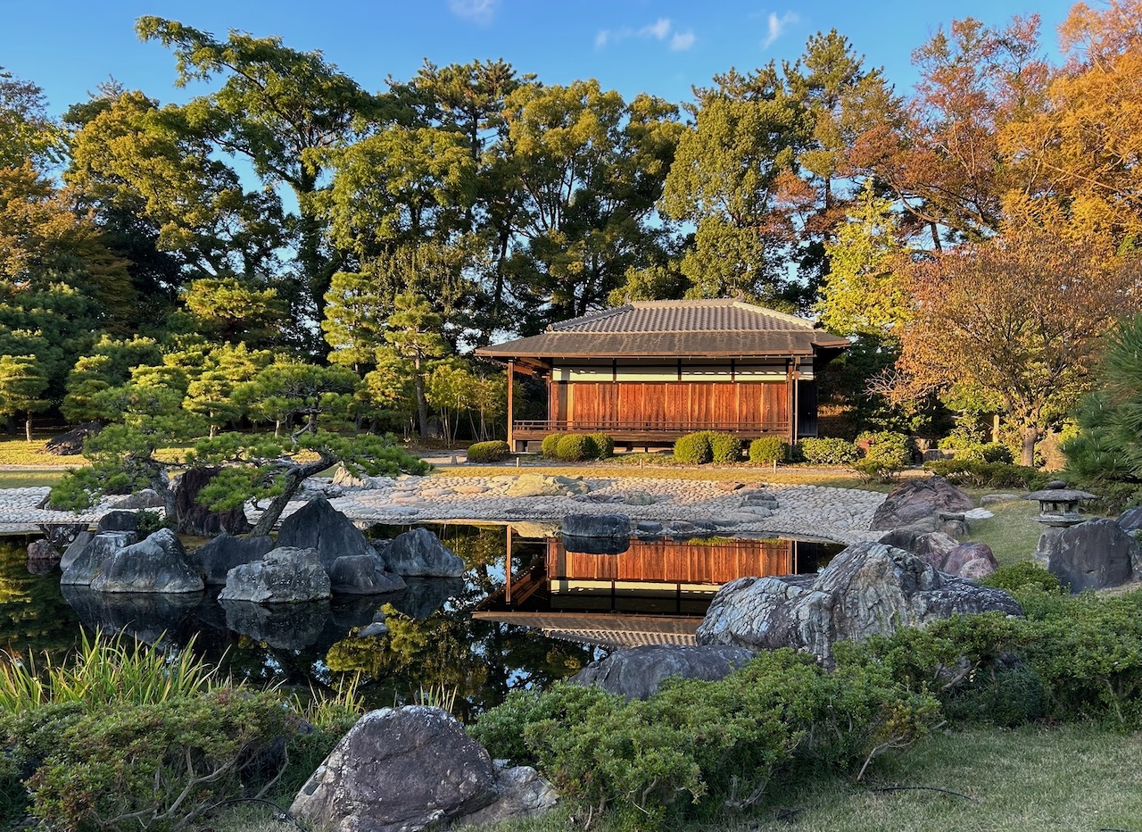 Garden teahouse in Japan
