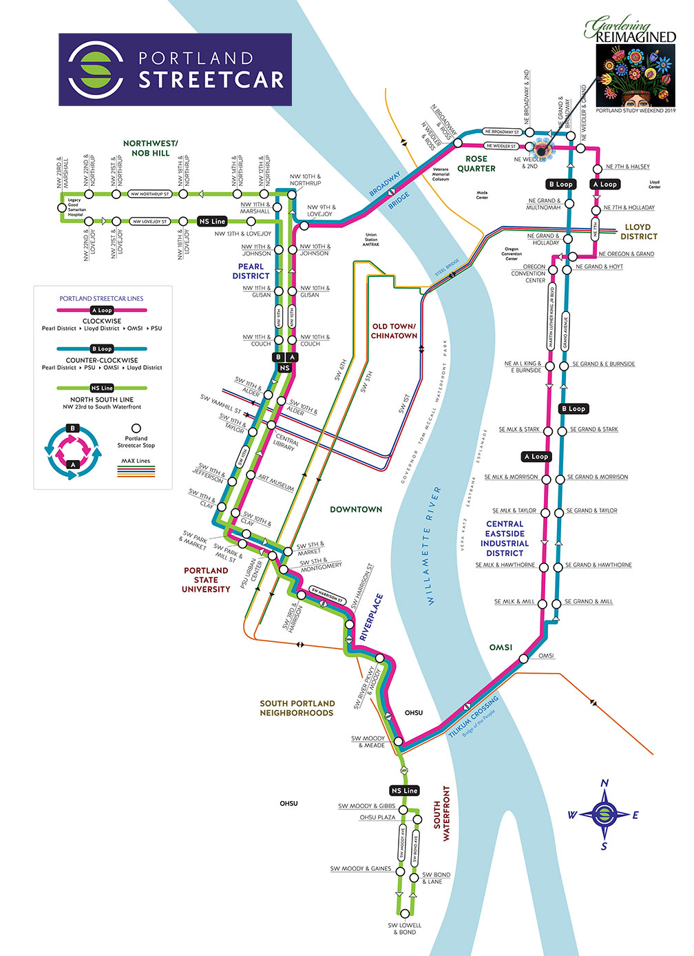 Portland Streetcar Map Portland Streetcar Map
